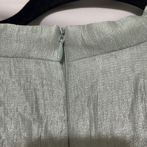 JESSICA HOWARD WO SIZE 20 SOFT SAGE GREEN FAUX WRAP BROOCH ACCENT RUFFLED SKIRT - Picture 8 of 10